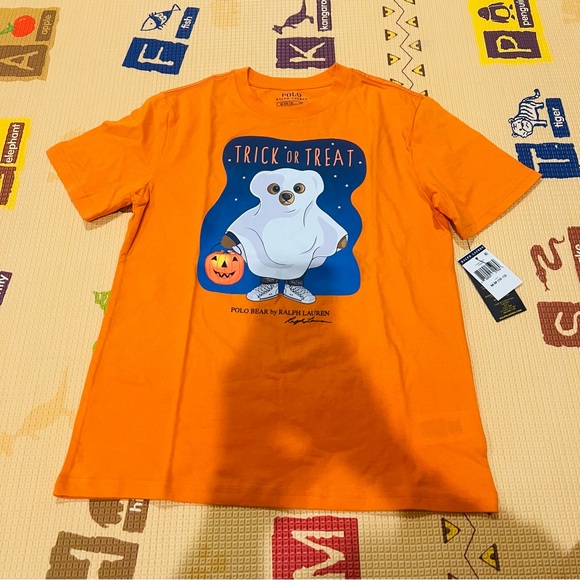 Polo Ralph Lauren Boy’s Polo Bear Halloween Edition Size 10-12 - Picture 1 of 4